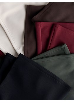 Reserved - Spodnie z szeroką nogawką - ciemnobrązowy ze sklepu Reserved w kategorii Spodnie damskie - zdjęcie 187853899