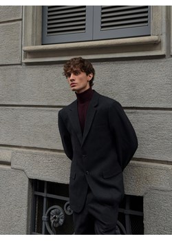 Reserved - Marynarka regular fit z wiskozą - ciemnoszary ze sklepu Reserved w kategorii Marynarki męskie - zdjęcie 187853936