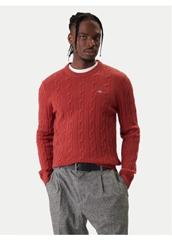 Gant Sweter 8050213 Czerwony Regular Fit ze sklepu MODIVO w kategorii Swetry męskie - zdjęcie 187854056