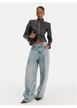 Patrizia Pepe Kurtka skórzana CO0001/L1HZ-K103 Czarny Regular Fit ze sklepu MODIVO w kategorii Kurtki damskie - zdjęcie 187854058