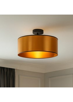 Złoty plafon sufitowy do salonu WENECJA MIRROR fi - 30 cm ze sklepu Lysne w kategorii Lampy sufitowe - zdjęcie 187855167