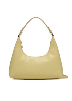 Torebka Calvin Klein Foil Logo Conv Shoulder Bag LV04F3272G Żółty ze sklepu eobuwie.pl w kategorii Torebki hobo - zdjęcie 187855459