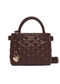 Torebka Guess Paisleigh HWQG98 83050 Brązowy ze sklepu eobuwie.pl w kategorii Kuferki - zdjęcie 187855478