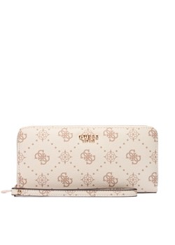 Guess Portfel Carrie Logo Slg SWGP98 98146 Écru ze sklepu MODIVO w kategorii Portfele damskie - zdjęcie 187855795
