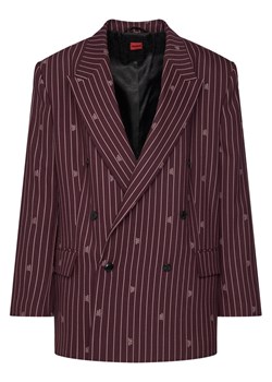 HUGO Marynarka Antegi 50554428 Bordowy Relaxed Fit ze sklepu MODIVO w kategorii Marynarki damskie - zdjęcie 187855798