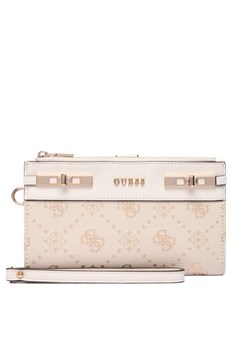 Guess Portfel Melinda Logo Slg SWJP99 02157 Écru ze sklepu MODIVO w kategorii Portfele damskie - zdjęcie 187855807