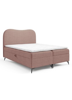 Różowe łóżko z pojemnikiem na pościel  Z5-N74 ze sklepu Edinos.pl w kategorii Łóżka i materace - zdjęcie 187856399