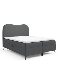 Ciemnoszare łóżko kontynentalne 5 rozmiarów T1-G57 ze sklepu Edinos.pl w kategorii Łóżka i materace - zdjęcie 187856419