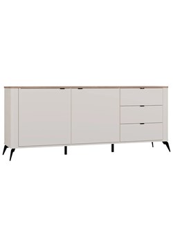 Komoda kaszmirowa na nóżkach z blatem dąb castello  C2-R99 ze sklepu Edinos.pl w kategorii Komody - zdjęcie 187856428