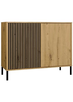Komoda na nóżkach z ryflowaniem dąb artisan  Z9-K48 ze sklepu Edinos.pl w kategorii Komody - zdjęcie 187856445