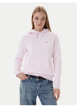 Tommy Jeans Bluza Flag DW0DW19958 Różowy Regular Fit ze sklepu MODIVO w kategorii Bluzy damskie - zdjęcie 187857547