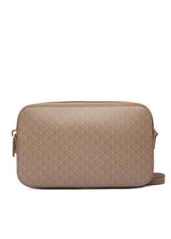 Calvin Klein Torebka Emblem Aop Elongated Camera Bag LV04F3268G Beżowy ze sklepu MODIVO w kategorii Listonoszki - zdjęcie 187857556