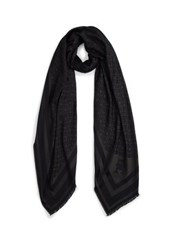 Tommy Hilfiger Szalik męski Mężczyźni Modal czarny wzorzysty ze sklepu vangraaf w kategorii Szaliki męskie - zdjęcie 187858006