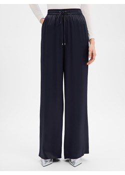 BOSS Damskie spodnie materiałowe - Tavati Kobiety wiskoza granatowy jednolity ze sklepu vangraaf w kategorii Spodnie damskie - zdjęcie 187858018