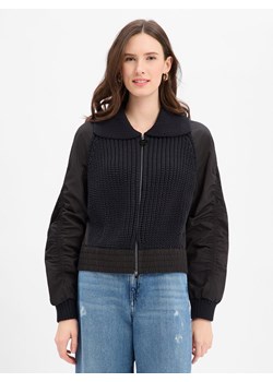 Marc Cain Kurtka damska Kobiety Sztuczne włókno czarny jednolity ze sklepu vangraaf w kategorii Kurtki damskie - zdjęcie 187858027