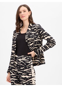 Marc Cain Damski blezer z dżerseju Kobiety Sztuczne włókno czarny wzorzysty ze sklepu vangraaf w kategorii Marynarki damskie - zdjęcie 187858028