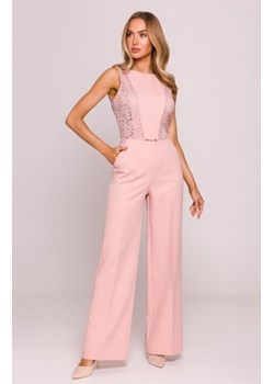 Moe kombinezon z koronkowymi wstawkami pudrowy M866 ze sklepu intimiti.pl w kategorii Kombinezony damskie - zdjęcie 187858228