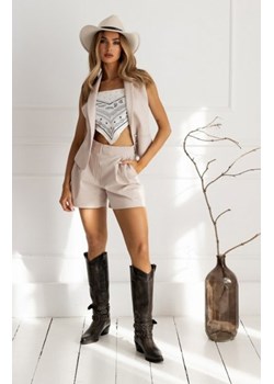 Moe szorty jeansowe beżowe M860 ze sklepu intimiti.pl w kategorii Spodnie damskie - zdjęcie 187858235
