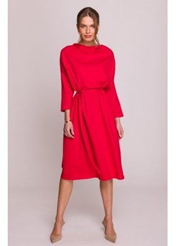 Stylove S403 sukienka oversize z modalu czerwona ze sklepu intimiti.pl w kategorii Sukienki - zdjęcie 187858435