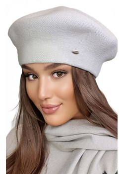 Kamea Arkadia beret damski w pepitkę beżowy ze sklepu intimiti.pl w kategorii Berety damskie - zdjęcie 187858648