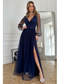 Bicotone szyfonowa sukienka maxi z długim rękawem 302-01 ze sklepu intimiti.pl w kategorii Sukienki - zdjęcie 187858809