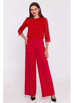 Stylove S381 kombinezon z koronkową górą czerwony ze sklepu intimiti.pl w kategorii Kombinezony damskie - zdjęcie 187858928