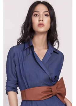 Pasek z miękkiej eko-skóry brązowy ze sklepu intimiti.pl w kategorii Sukienki - zdjęcie 187858956