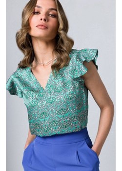 Stylove S344 wzorzysta bluzka z falbankami ze sklepu intimiti.pl w kategorii Bluzki damskie - zdjęcie 187858998