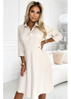 Numoco 286-7 SANDY koszulowa rozkloszowana sukienka z paskiem ze sklepu intimiti.pl w kategorii Sukienki - zdjęcie 187859029