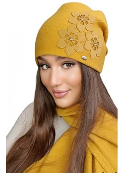 Kamea Teona czapka damska miodowa ze sklepu intimiti.pl w kategorii Czapki zimowe damskie - zdjęcie 187859317