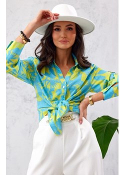 Elegancka koszula w kwiaty 0136/L40 ze sklepu intimiti.pl w kategorii Koszule damskie - zdjęcie 187859427