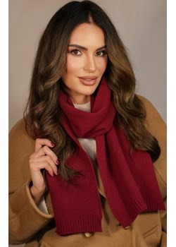 Kamea wełniany szalik bordowy 02 ze sklepu intimiti.pl w kategorii Szaliki i chusty damskie - zdjęcie 187859436