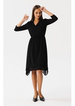 Stylove S354 sukienka warstwowa szyfonowa czarna ze sklepu intimiti.pl w kategorii Sukienki - zdjęcie 187859526