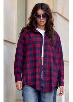 Oversizowa koszula w kratę A25 ze sklepu intimiti.pl w kategorii Koszule damskie - zdjęcie 187859619