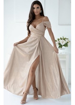 Duet Valentina długa sukienka lux złota ze sklepu intimiti.pl w kategorii Sukienki - zdjęcie 187859639