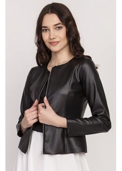 Dopasowany żakiet z eco-skóry czarny ZA105 ze sklepu intimiti.pl w kategorii Marynarki damskie - zdjęcie 187859668