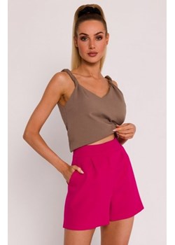 Moe szorty z zakładkami fuksja M775 ze sklepu intimiti.pl w kategorii Spodnie damskie - zdjęcie 187859956