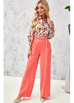 Szerokie spodnie plazzo pomarańczowe 0011 ze sklepu intimiti.pl w kategorii Spodnie damskie - zdjęcie 187860049