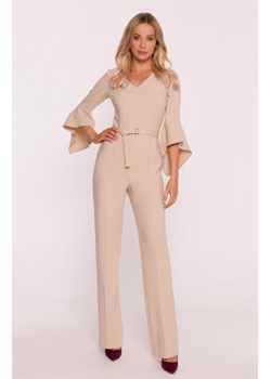 Stylove S416 kombinezon z rękawami z falbaną beżowy ze sklepu intimiti.pl w kategorii Kombinezony damskie - zdjęcie 187860059