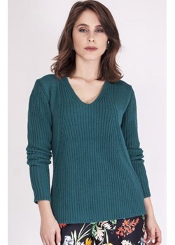 MKMSwetry Sweter Victoria SWE 123 Morski ze sklepu intimiti.pl w kategorii Swetry damskie - zdjęcie 187860316