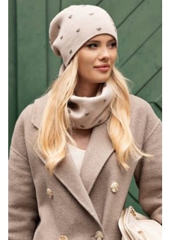 Kamea Gorczyca czapka w kropki z błyskiem ze sklepu intimiti.pl w kategorii Czapki zimowe damskie - zdjęcie 187860357