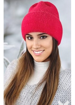 Kamea Benita czerwona czapka damska ze sklepu intimiti.pl w kategorii Czapki zimowe damskie - zdjęcie 187860439