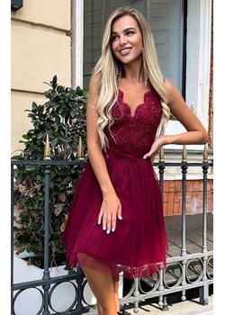 Rozkloszowana sukienka koronką Bicotone 2206-10 ze sklepu intimiti.pl w kategorii Sukienki - zdjęcie 187860556