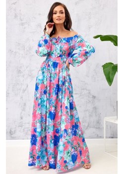 Kolorowa długa sukienka hiszpanka 0362/L48 ze sklepu intimiti.pl w kategorii Sukienki - zdjęcie 187860707