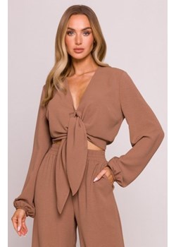 Moe krótka bluzka czekoladowa M861 ze sklepu intimiti.pl w kategorii Bluzki damskie - zdjęcie 187860845