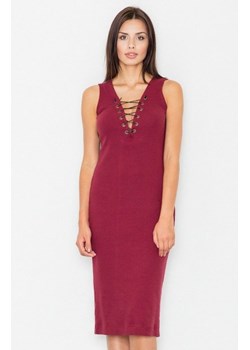 Figl M487 sukienka bordowa ze sklepu intimiti.pl w kategorii Sukienki - zdjęcie 187860866