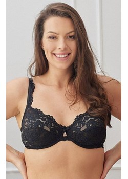 Newia koronkowy biustonosz miękki czarny ze sklepu intimiti.pl w kategorii Biustonosze - zdjęcie 187860875