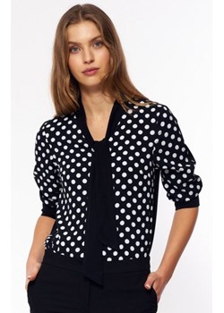Nife bluzka damska z wiązaniem grochy B140 ze sklepu intimiti.pl w kategorii Koszule damskie - zdjęcie 187860976