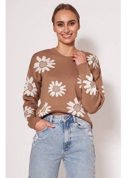 MKM SWE302 wiosenny sweterek mocca ze sklepu intimiti.pl w kategorii Swetry damskie - zdjęcie 187861028