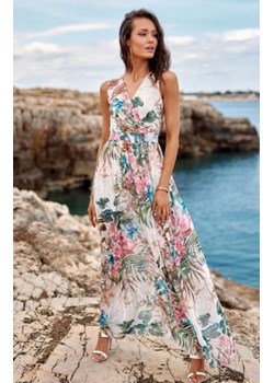 Szyfonowa długa sukienka letnia kolorowa 0209 U67 ze sklepu intimiti.pl w kategorii Sukienki - zdjęcie 187861049